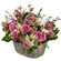 floral arrangement in a basket. Tajikistan